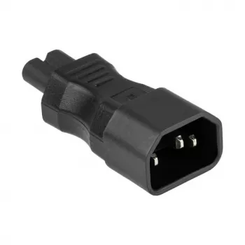 KABELMEISTER SKA-1470S IEC C14 į C7 maitinimo adapteris – 250 V / 2,5 A, juodas