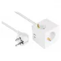 kabelmeister Socket Cube 3 lizdai su USB-C ir USB-A, baltas, 2m