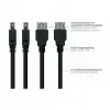 Kabelmeister USB 3.0 ilginamasis laidas - 3 m, juodas, Type-A kištukas į lizdą, UL sertifikuotas