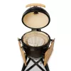 KAMADO BONO MEDIA 20 (52CM) Keraminė anglies kepsninė, blizgi juoda