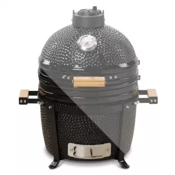 KAMADO BONO MINIMO 15 (40CM) Kamado keraminis grilis, 33 cm kepimo grotelės, blizgiai juoda