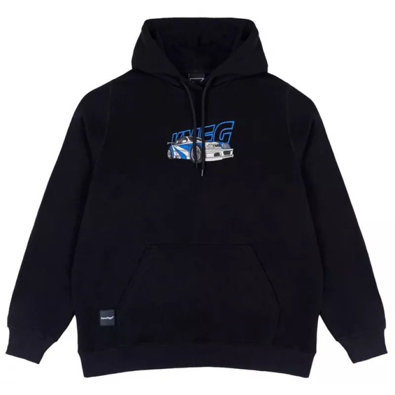 Kamuflage Wanted Hoodie Black L