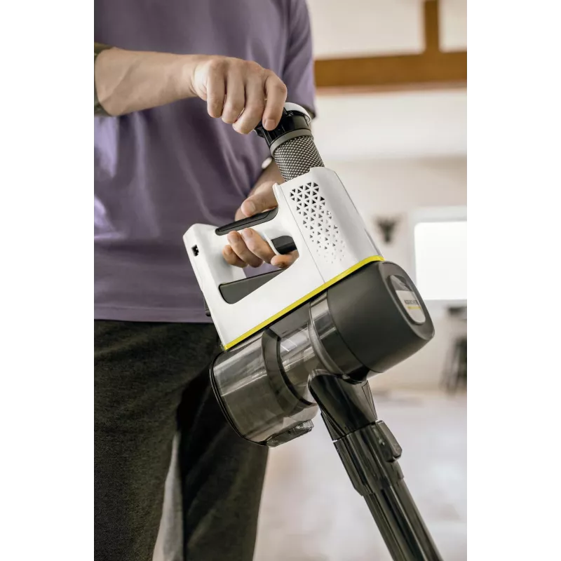 Kärcher VC 4 Cordless myHome Car belaidis dulkių siurblys, be maišelio, 0,65 l talpa, baltas