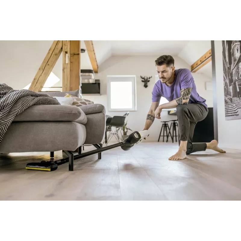 Kärcher VC 4 Cordless myHome Car belaidis dulkių siurblys, be maišelio, 0,65 l talpa, baltas
