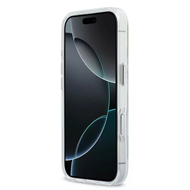 Karl Lagerfeld Apple iPhone 18 Pro Max HC MagSafe IML skaidrus dėklas su Karl Script logotipu