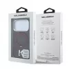Karl Lagerfeld IML Ring Stand 360 Kameo Metal MagSafe dėklas, skirtas iPhone 18 Pro Max / 17 Pro Max, bordo spalvos