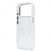 Karl Lagerfeld iPhone 15 Pro MagSafe kietas dėklas permatomas su Karl Script logotipu