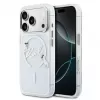 Karl Lagerfeld iPhone 15 Pro MagSafe kietas dėklas permatomas su Karl Script logotipu
