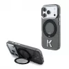 Karl Lagerfeld iPhone 18 Pro / 17 Pro MagSafe IML žiedo stovas 360 Kameo Metal dėklas - juodas