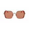 KARL LAGERFELD KL340S-800 Moteriški akiniai nuo saulės - Juodas acetato rėmelis, pilki polikarbonatiniai lęšiai, 56 mm