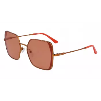 KARL LAGERFELD KL340S-800 Moteriški akiniai nuo saulės - Juodas acetato rėmelis, pilki polikarbonatiniai lęšiai, 56 mm