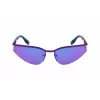 KARL LAGERFELD KL352S6117500 Unisex stačiakampiai akiniai nuo saulės juodi/pilki 61mm