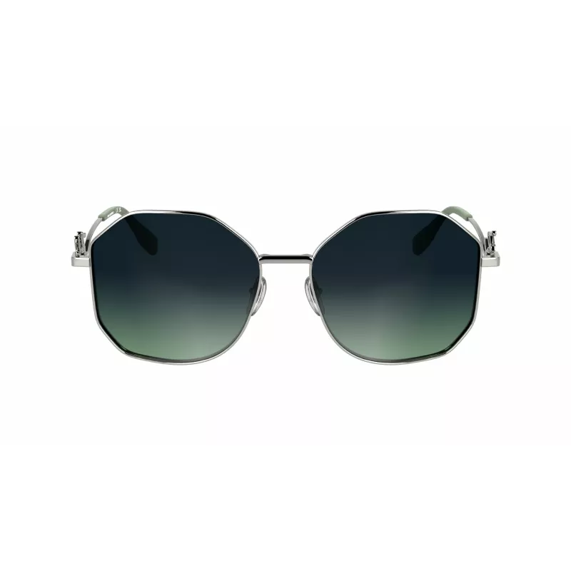 KARL LAGERFELD KL358S-041 Moteriški akiniai nuo saulės - Juodas rėmelis, pilki lęšiai, 57 mm