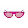 KARL LAGERFELD KL6043S-86 Moteriški kvadratiniai acetatiniai akiniai nuo saulės Juodi/Pilki 52mm