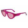 KARL LAGERFELD KL6043S-86 Moteriški kvadratiniai acetatiniai akiniai nuo saulės Juodi/Pilki 52mm