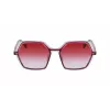 KARL LAGERFELD KL6083S-626 Moteriški katės akies formos akiniai nuo saulės juodi pilki gradientiniai 56mm