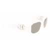 KARL LAGERFELD KL6085S-105 Moteriški kvadratiniai acetatiniai akiniai nuo saulės Juoda/Pilka 55/18/140 mm
