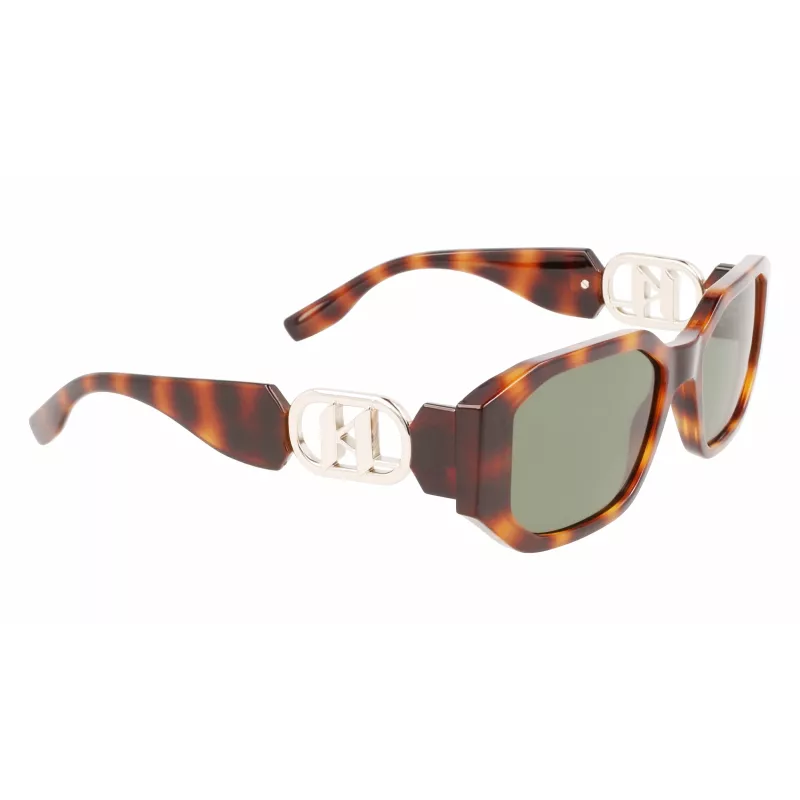 KARL LAGERFELD KL6085S-240 Moteriški katės akies formos akiniai nuo saulės Havana rudi gradientiniai 55mm