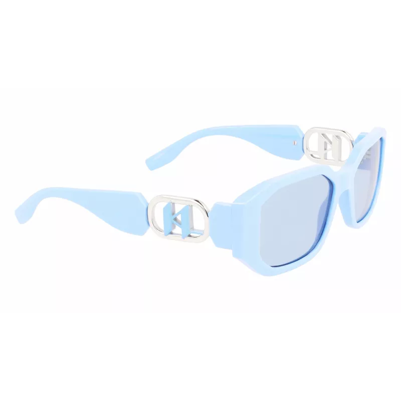 KARL LAGERFELD KL6085S-450 Moteriški akiniai nuo saulės Juodi Dūminiai pilki 55mm