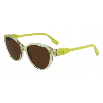 KARL LAGERFELD KL6099S-703 Moteriški akiniai nuo saulės Havana rudo acetato rėmeliu, rudi gradientiniai lęšiai 54/15/140 mm