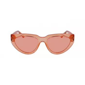 KARL LAGERFELD KL6100S-800 Moteriški stačiakampiai acetatiniai akiniai nuo saulės Havana Brown Gradient 54/19/140 mm