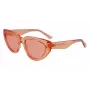 KARL LAGERFELD KL6100S-800 Moteriški stačiakampiai acetatiniai akiniai nuo saulės Havana Brown Gradient 54/19/140 mm
