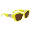 KARL LAGERFELD KL6102S-703 Moteriški katės akies formos akiniai nuo saulės, juodi, pilkas gradientas, 56 mm