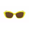 KARL LAGERFELD KL6102S-703 Moteriški katės akies formos akiniai nuo saulės, juodi, pilkas gradientas, 56 mm