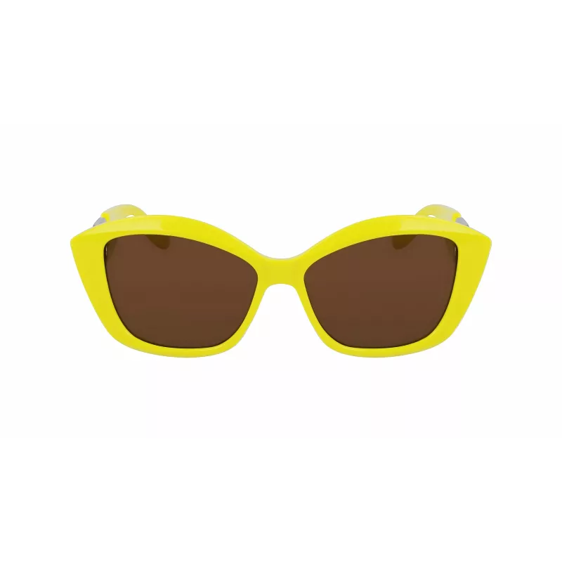 KARL LAGERFELD KL6102S-703 Moteriški katės akies formos akiniai nuo saulės, juodi, pilkas gradientas, 56 mm