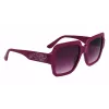 KARL LAGERFELD KL6104SR-501 Moteriški kvadratiniai akiniai nuo saulės juodi/pilki 53mm