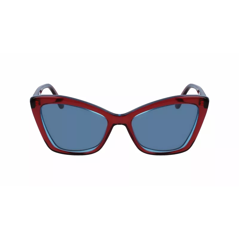 KARL LAGERFELD KL6105S-604 Moteriški katės akies akiniai nuo saulės Havana rudi gradientiniai 54mm