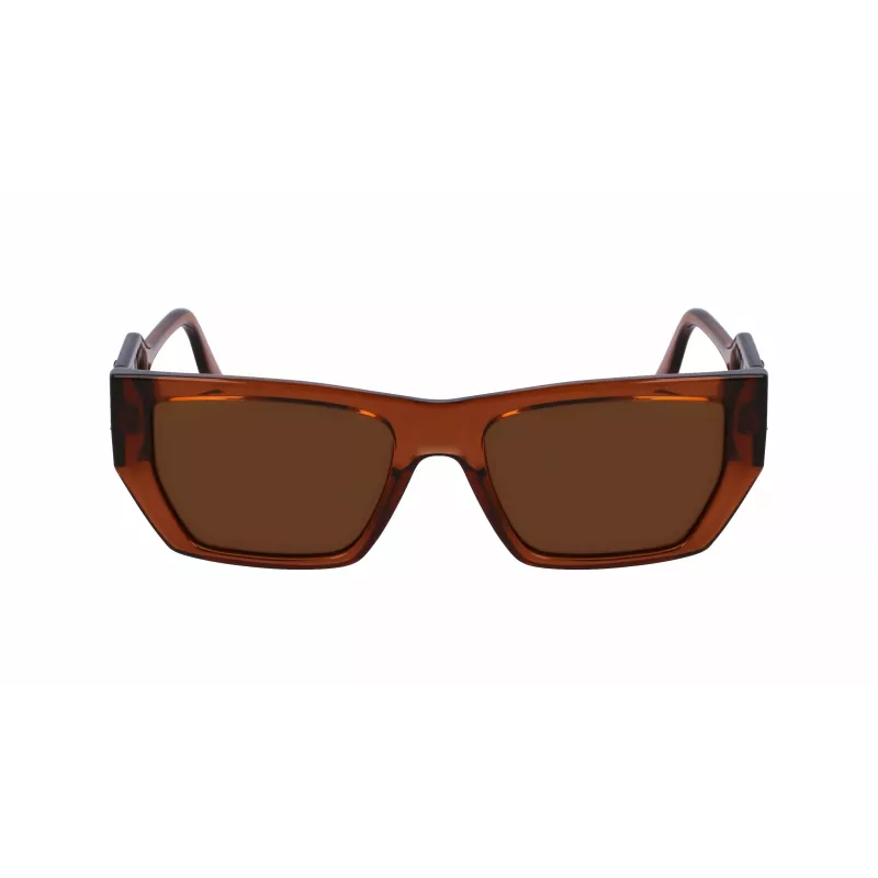 KARL LAGERFELD KL6123S541824 Unisex akiniai nuo saulės, blizgantis juodas rėmelis, pilki lęšiai, 54/18/140 mm