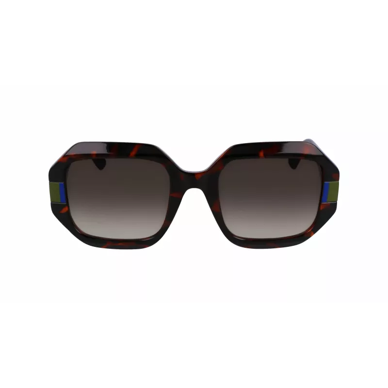 KARL LAGERFELD KL6124S-240 Moteriški kvadratiniai acetatiniai akiniai nuo saulės Brown Havana 53mm
