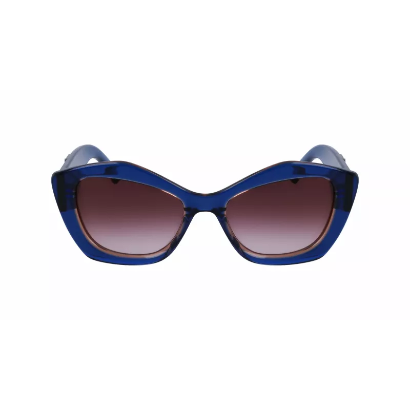 KARL LAGERFELD KL6127S521842 Moteriški akiniai nuo saulės - Juodas rėmelis, pilki gradientiniai lęšiai, 52 mm