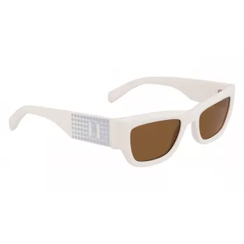 KARL LAGERFELD KL6141S522110 Moteriški akiniai nuo saulės - Juodas rėmelis, pilki gradientiniai lęšiai 52/21/140 mm