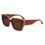 KARL LAGERFELD KL6143S-246 Moteriški akiniai nuo saulės Havana Brown Tortoise Acetate rėmelis Brown Gradient lęšiai 53mm