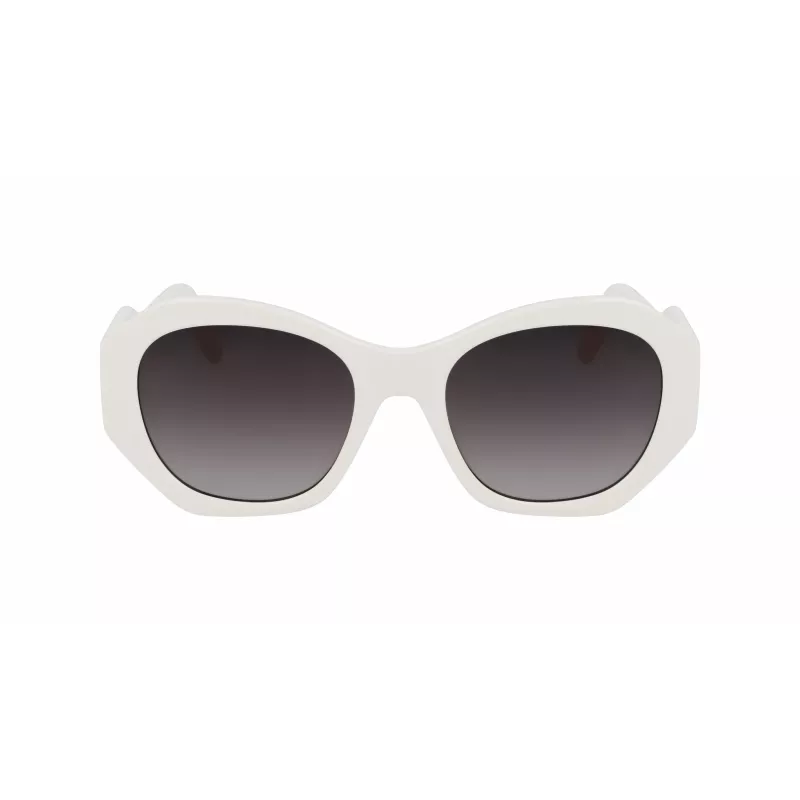KARL LAGERFELD KL6146S-105 Moteriški akiniai nuo saulės Havana Acetate Square Frame Brown Gradient Lens 54mm