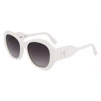 KARL LAGERFELD KL6146S-105 Moteriški akiniai nuo saulės Havana Acetate Square Frame Brown Gradient Lens 54mm