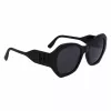 KARL LAGERFELD KL6146SN-1 Moteriški akiniai nuo saulės - Kvadratinis kačių akies rėmelis iš acetato - UV400 apsauga - 54 mm lęšiai