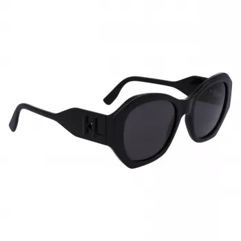 KARL LAGERFELD KL6146SN-1 Moteriški akiniai nuo saulės - Kvadratinis kačių akies rėmelis iš acetato - UV400 apsauga - 54 mm lęšiai