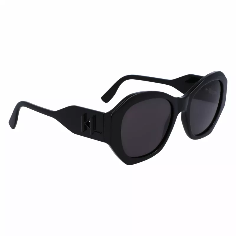 KARL LAGERFELD KL6146SN-1 Moteriški akiniai nuo saulės - Kvadratinis kačių akies rėmelis iš acetato - UV400 apsauga - 54 mm lęšiai