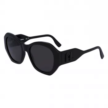 KARL LAGERFELD KL6146SN-1 Moteriški akiniai nuo saulės - Kvadratinis kačių akies rėmelis iš acetato - UV400 apsauga - 54 mm lęšiai