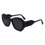 KARL LAGERFELD KL6146SN-1 Moteriški akiniai nuo saulės - Kvadratinis kačių akies rėmelis iš acetato - UV400 apsauga - 54 mm lęšiai
