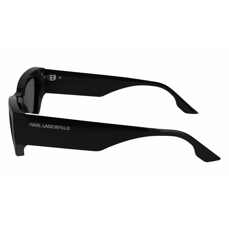 KARL LAGERFELD KL6160S Unisex akiniai nuo saulės - juodas rėmelis, pilki lęšiai - 54/17/140 mm