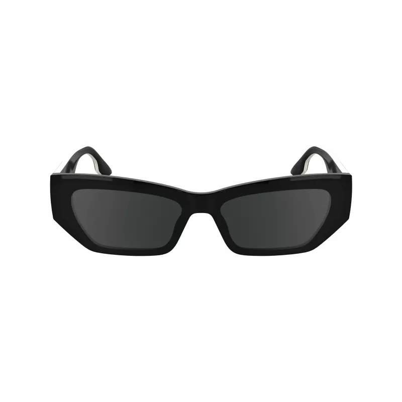 KARL LAGERFELD KL6160S Unisex akiniai nuo saulės - juodas rėmelis, pilki lęšiai - 54/17/140 mm