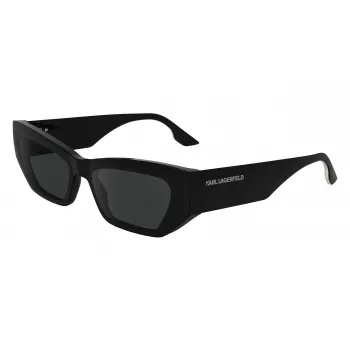 KARL LAGERFELD KL6160S Unisex akiniai nuo saulės - juodas rėmelis, pilki lęšiai - 54/17/140 mm