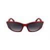KARL LAGERFELD KL6162S-600 Moteriški drugelio formos akiniai nuo saulės - Raudonas/burgundiškas acetato rėmelis, gradientiniai rudi lęšiai, 64/14/140 mm