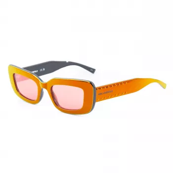 KARL LAGERFELD KL6164S-602 Moteriški katės akies akiniai nuo saulės Havana rudi gradientiniai 50mm