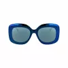 KARL LAGERFELD KL6165S-400 Moteriški akiniai nuo saulės Kvadratiniai Plastikiniai Visiškai įrėminti Pilko gradiento lęšiai 53/19/140 mm