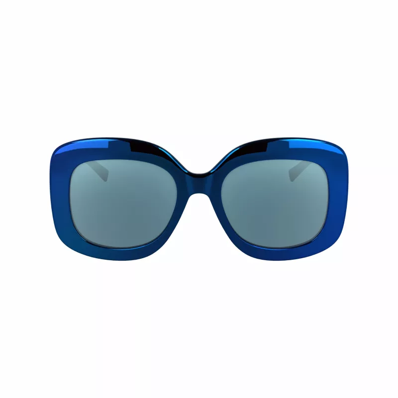 KARL LAGERFELD KL6165S-400 Moteriški akiniai nuo saulės Kvadratiniai Plastikiniai Visiškai įrėminti Pilko gradiento lęšiai 53/19/140 mm